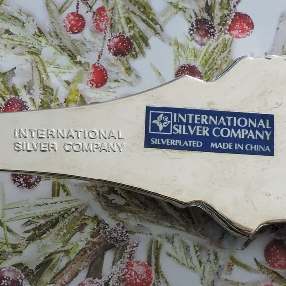 International Silver 3 Pieces Christmas Utensil Set Silverplate Extra Loose One - Picture 5 of 14